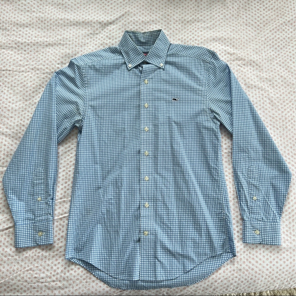 Vineyard Vines Mens Whale Button Down Shirt Size XS